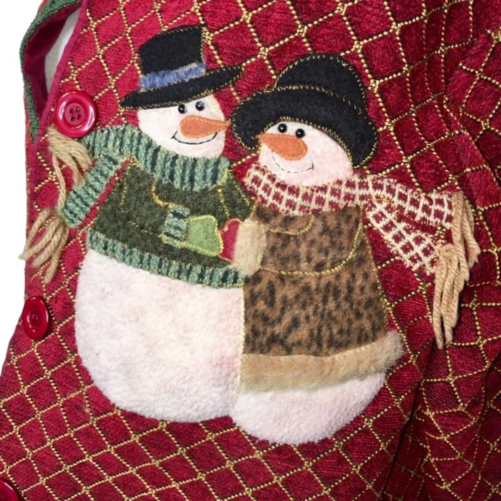 VINTAGE Tapestry Look Ugly Christmas Jacket XL/1X